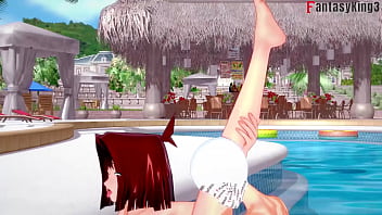 Anzu Mazaki Beraksi Di Kolam Renang | 3 | Yu-gi-oh | Step, Bikini Tea Gardner Versi Lengkap & Fpov Di Sheer & Ptrn: Fantasyking3