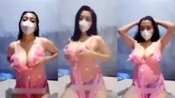 Live Streaming Lingerie Pink Payudara Besar