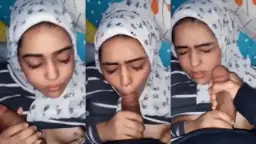 Crotin Di Muka Cewek Berjilbab Arab Bikin Makin Basah