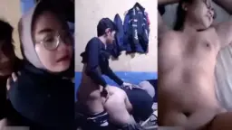 Ngentot Cewek Hijab Berkacamata, Gemoy Tapi Semok Bikin Nafsu Naik.