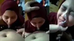 Crot Di Muka Hijabers, Makin Polos Makin Kencang.